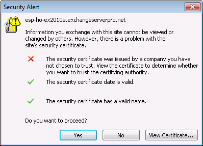 Installation d’un certificat SSL pour Exchange 2013